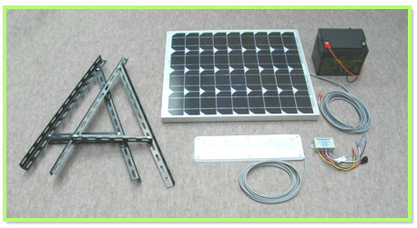 太陽電池 ソーラーパネル 利用 ソーラーｌｅｄ照明キット Te 40 太陽光発電 ベランダ発電 家庭用蓄電池